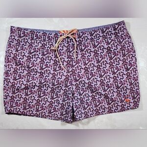 Ted Baker Swim Trunks Shorts Men Sz 6 Geometric Lined The World's Your Lobster